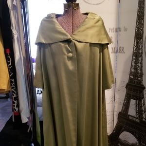Vintage Avocado Green Coat